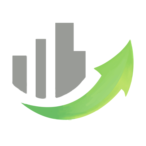 Ergelis Logo : 3 blocs gris batiment, une flèche verte qui va vers le haut