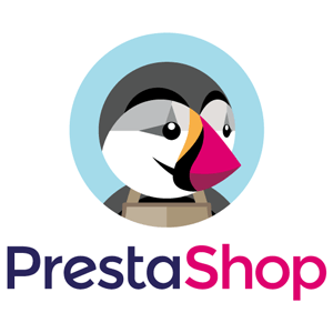 Logo "Prestashop", avec mascotte pingouin